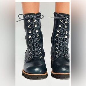 Jeffrey Campbell Free People Lucca Lace Up Boots